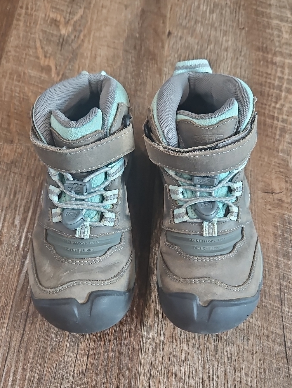 Keen Kids Brown and Mint Outdoor Hiking Boots